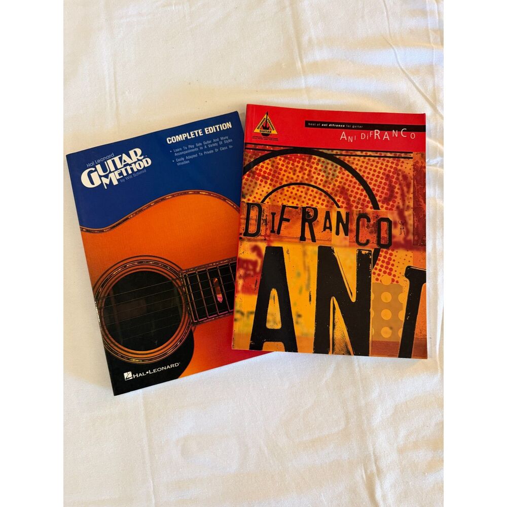 2 Learn to Play Guitar Books SC Hal Leonard Guitar Method and Difranco